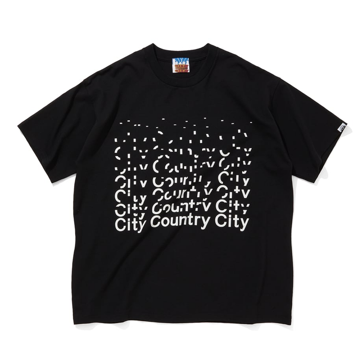 시티 컨트리 시티(CITY COUNTRY CITY) 코튼 반팔 티셔츠 하우스 파워 블랙 공용