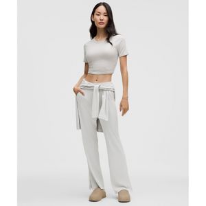 리브드 드레이피 Softstreme 하이라이즈 팬츠 *아시아 핏