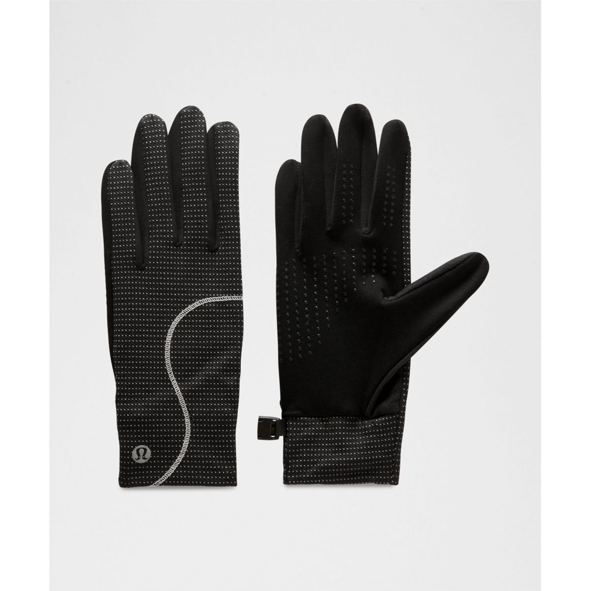 룰루레몬(LULULEMON) 우먼스 패스트 앤 프리 리플렉티브 러닝 글러브  WHT BLK