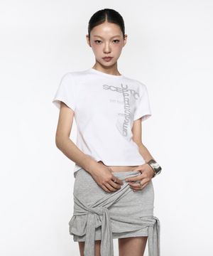 Sceptic Crop Top - White