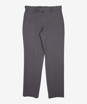 릴렉스드 테이퍼드 히든 밴딩 크롭 슬랙스 [차콜 그레이] 29