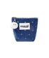 HEART VELVET STANDY POUCH BLUE