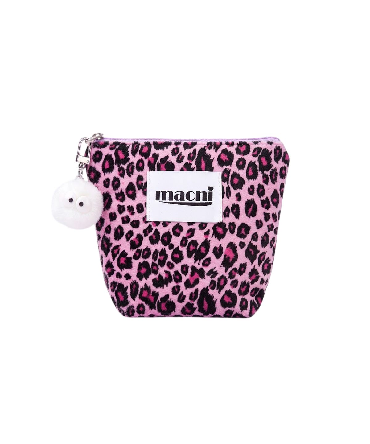 마크니(MACNI) LEOPARD STANDY POUCH PINK
