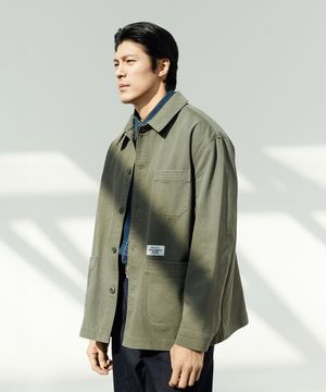 [빅사이즈]빈티지 그레인 초어 자켓