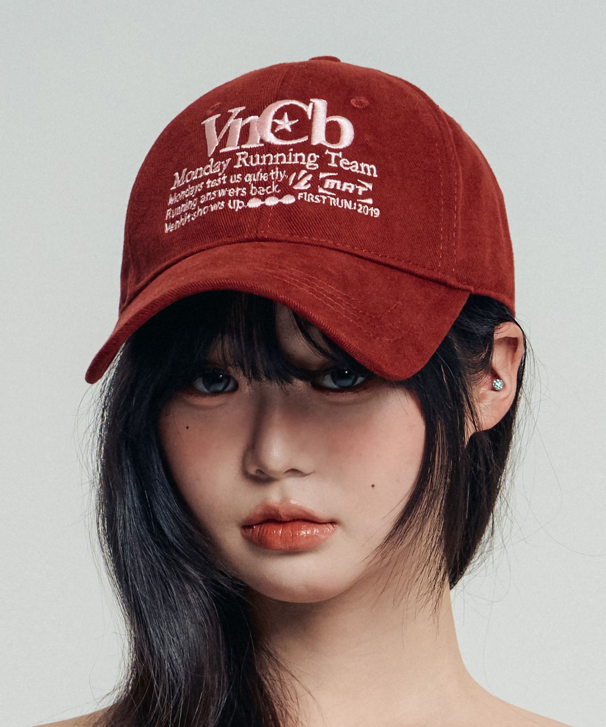 벤힛(VENHIT) VNCB 시그니처 볼캡_버건디