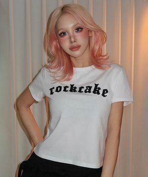 Small Logo Crop Top - White