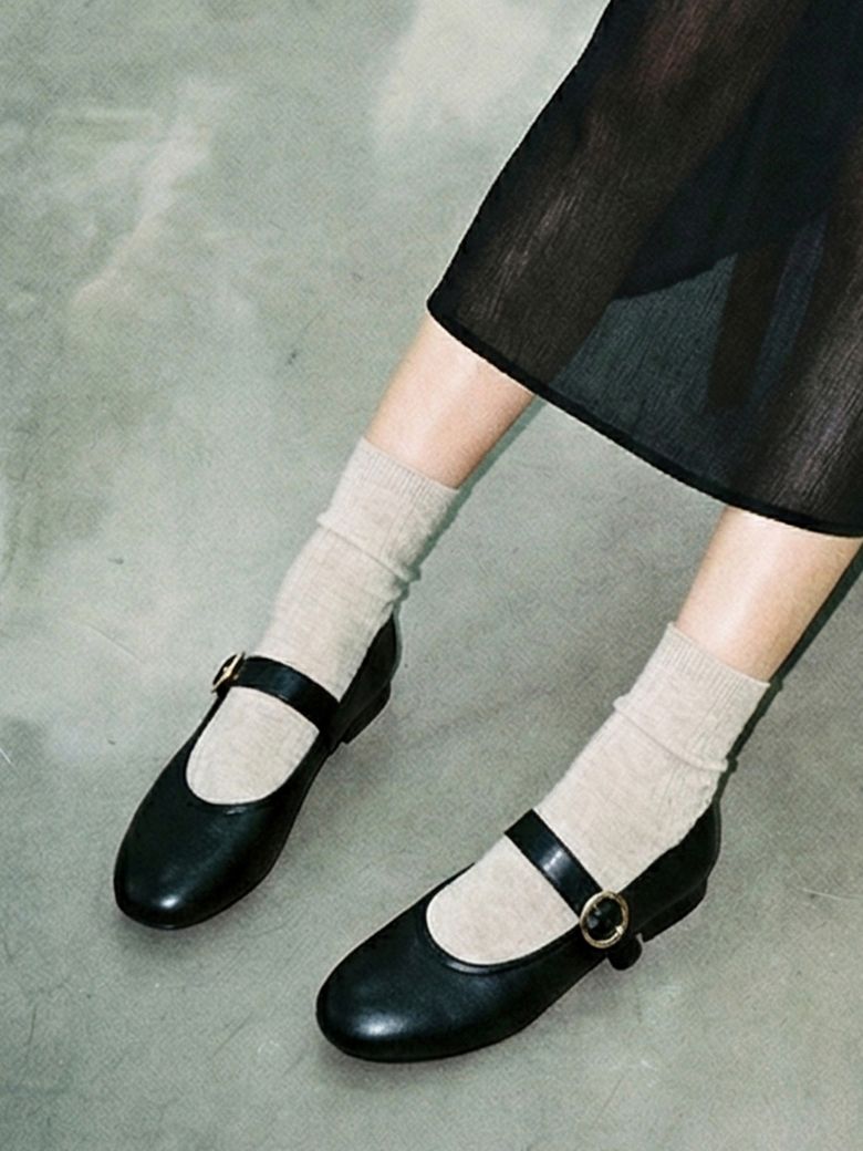 메리제인 발레리나 플랫 슈즈 LC531_1.5cm