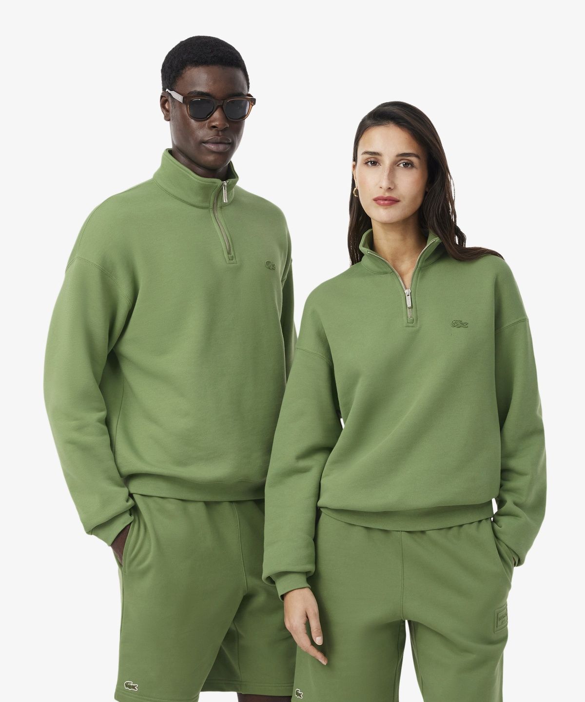 라코스테(LACOSTE) 남성 루즈핏 반집업 풀오버 SH7759-56G 02M