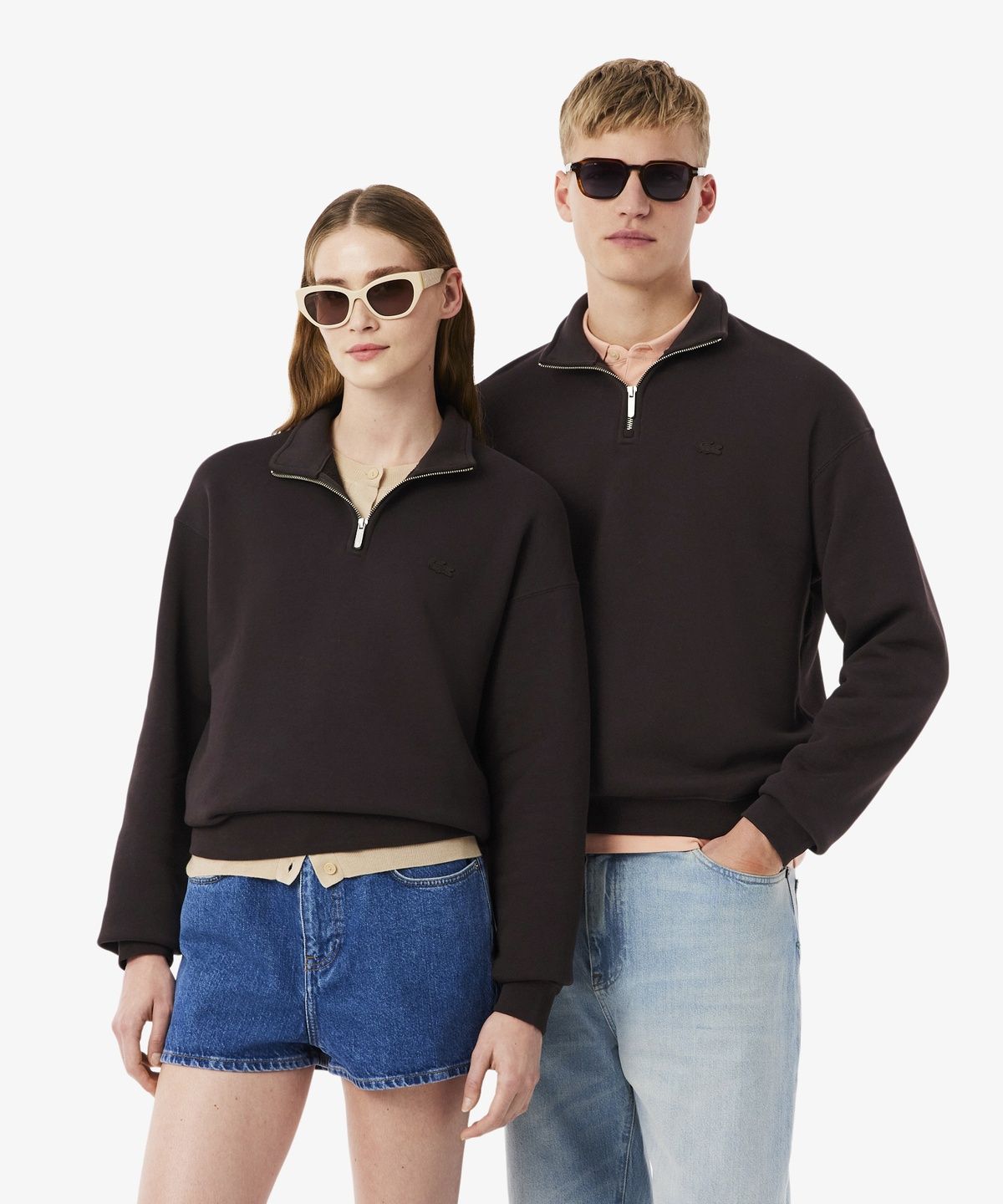 라코스테(LACOSTE) 남성 루즈핏 반집업 풀오버 SH7759-56G 3LA