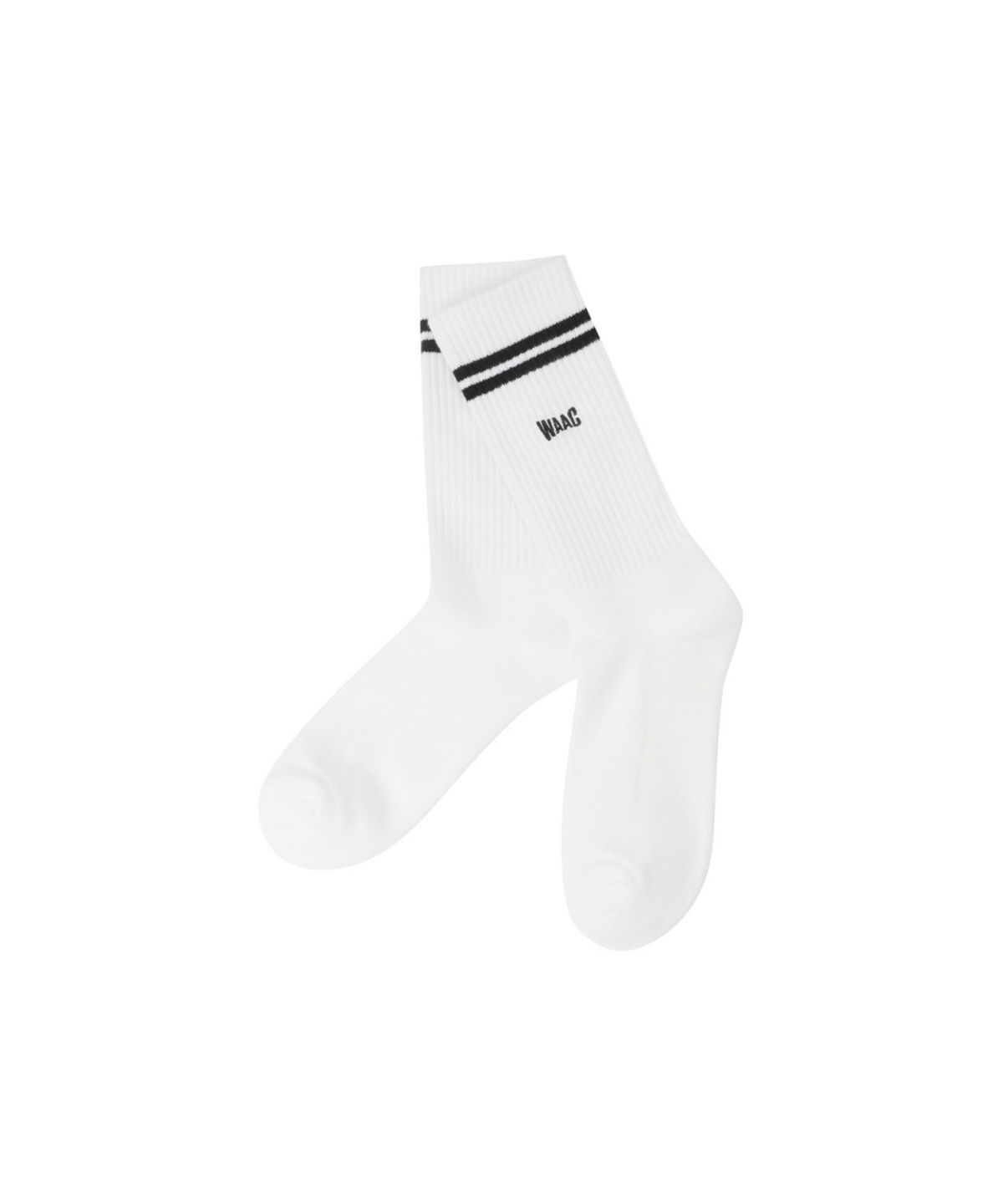 왁(WAAC) Men Stripe Socks WGLCX26141WHX