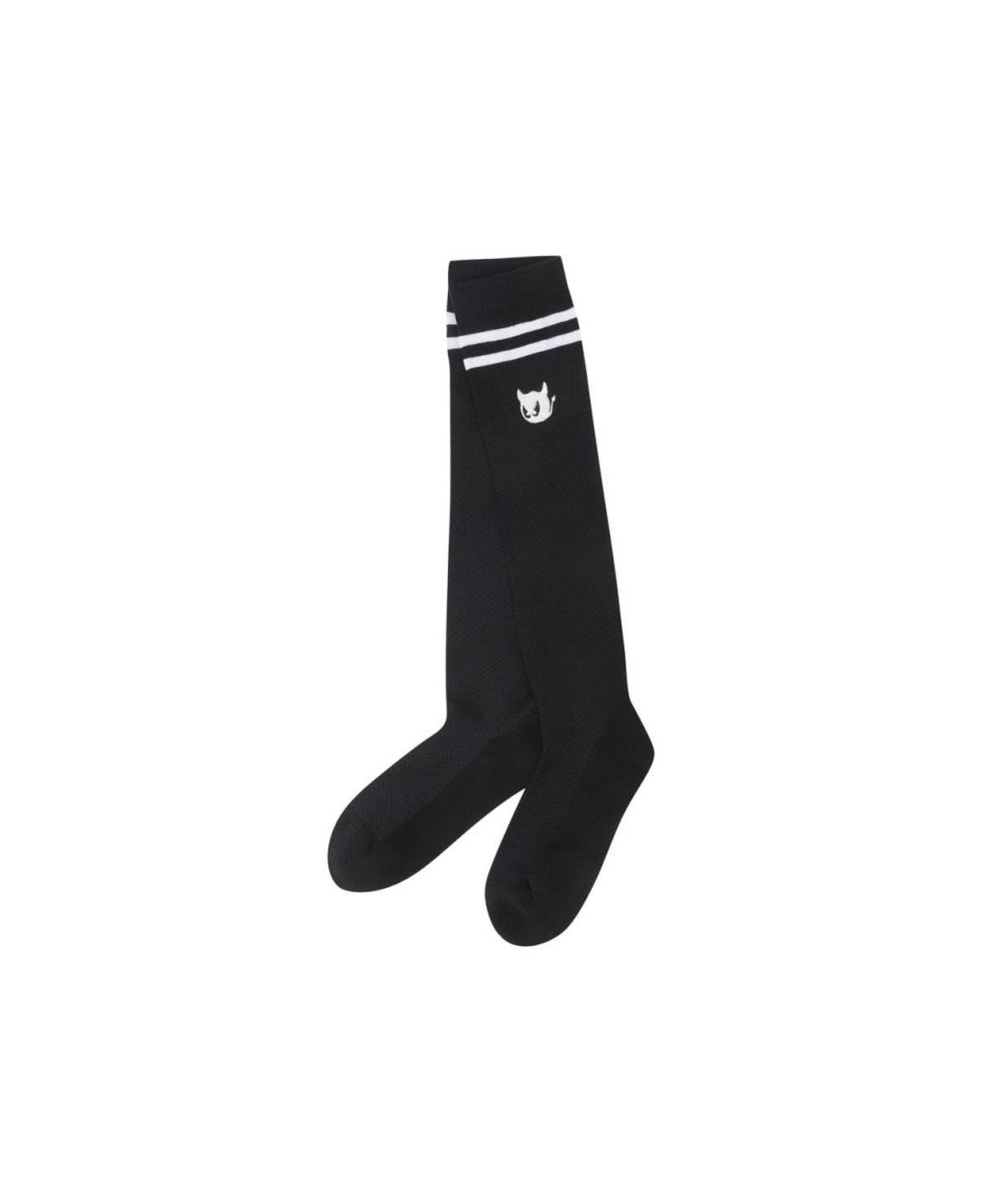왁(WAAC) Women Stripe Knee Socks(Summer) WGLCX26120BKX