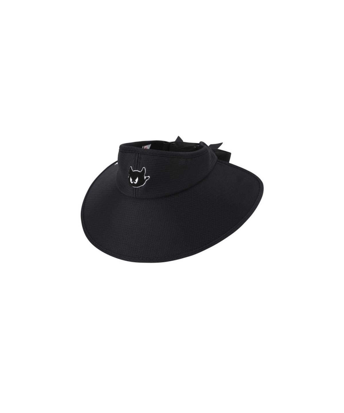 왁(WAAC) Women Ribbon Wide Visor WGRCX26112BKX