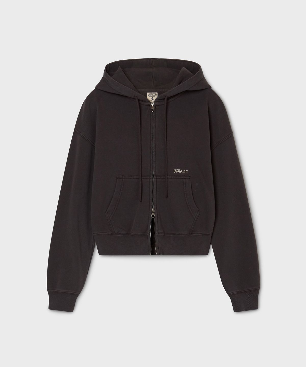 후아유(WHO.A.U) Washed Hood Zip-up / WHMZG1181F