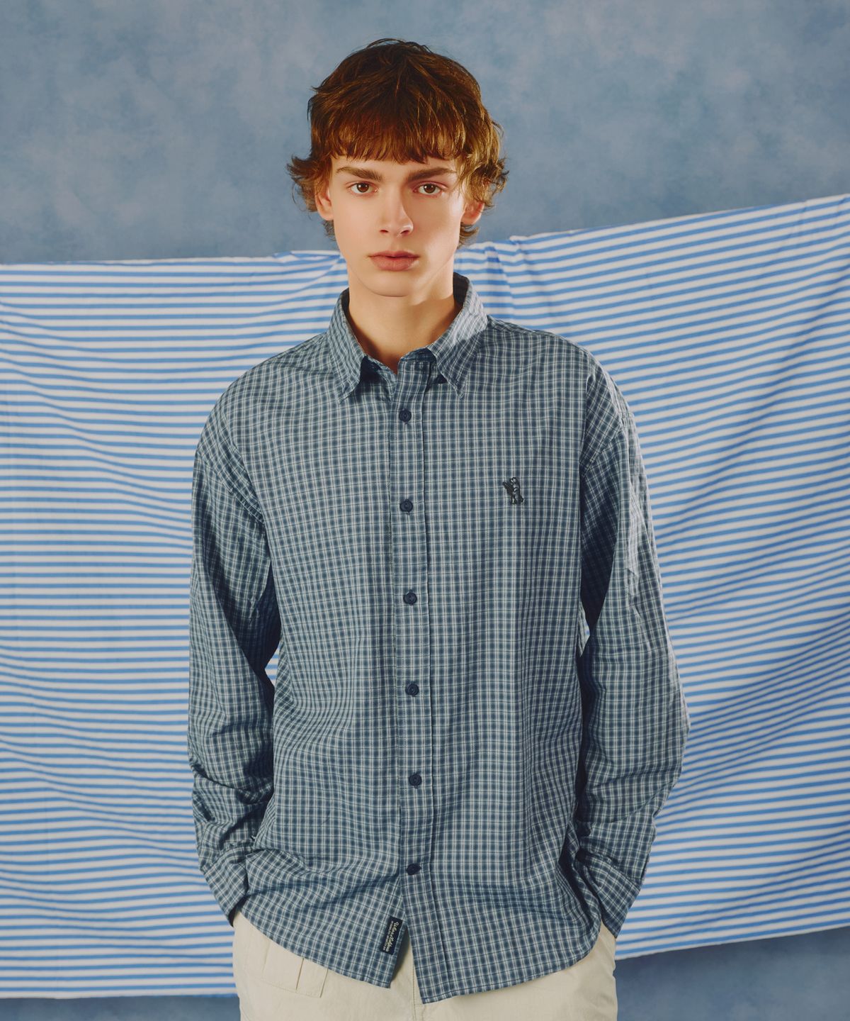 후아유(WHO.A.U) Loose-fit Check Shirts (U) / WHYCG2431U
