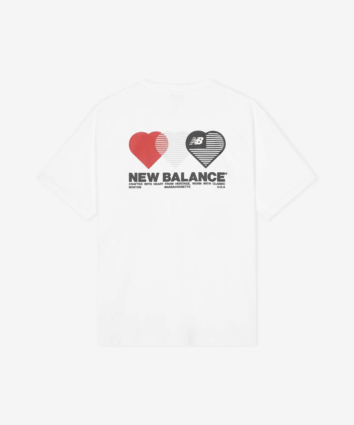 뉴발란스(NEW BALANCE) NBNEG2A073 / UNI NB 하트 그래픽 반팔티 (WHITE)