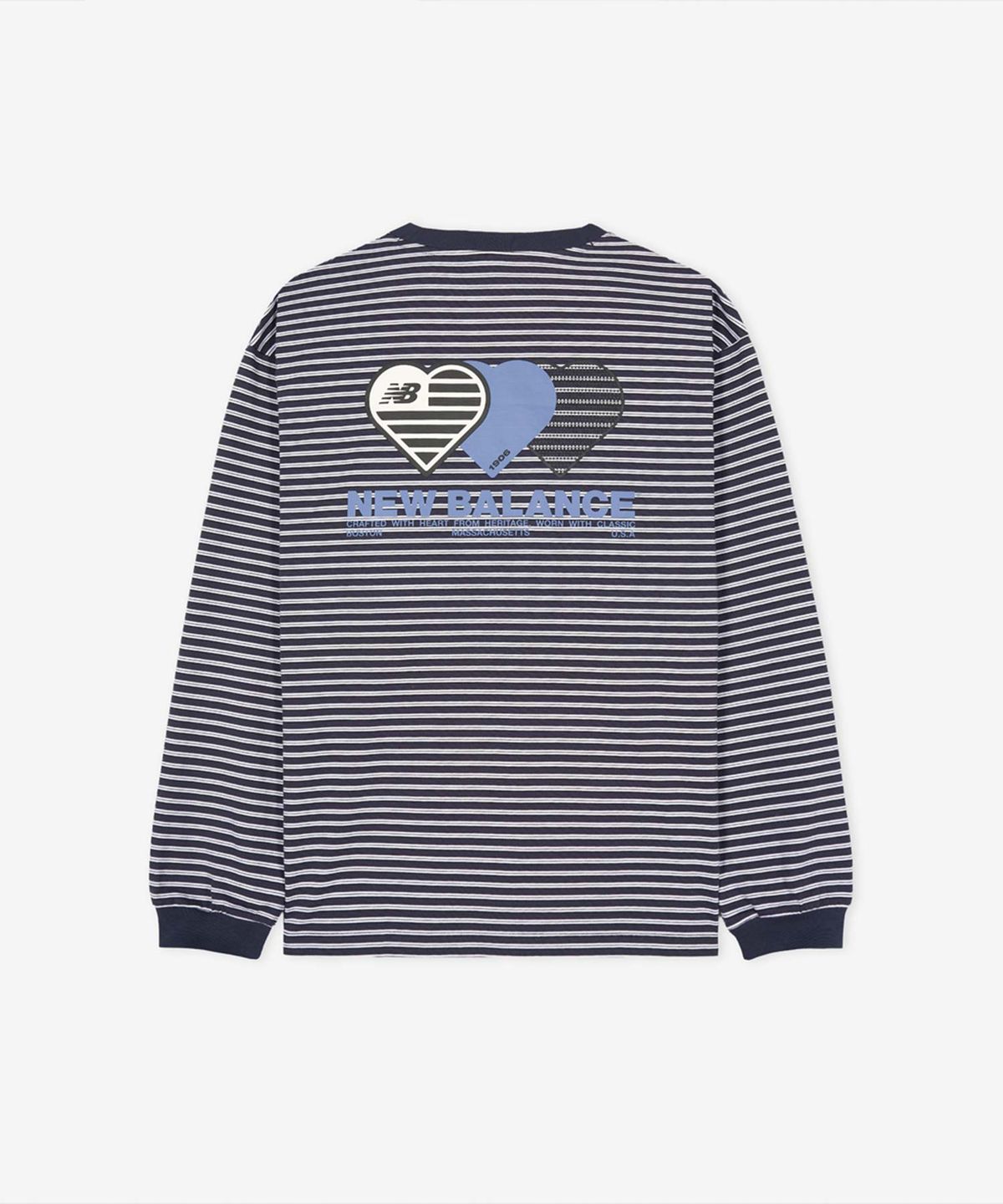 뉴발란스(NEW BALANCE) NBNDG3A013 / MINIMAL HEART COLLECTION 그래픽 긴팔티 (B/GRAPHIC)