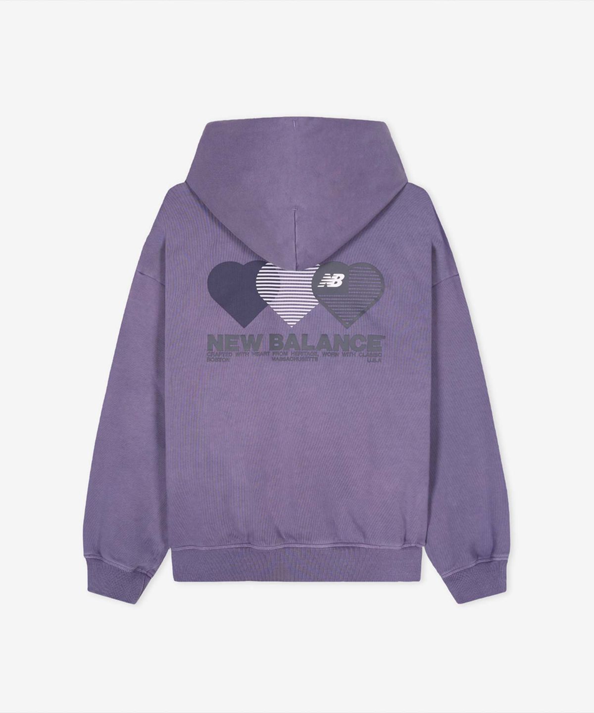 뉴발란스(NEW BALANCE) NBN0G2A033 / UNI NB 하트 그래픽 후드티 (DARK PURPLE)