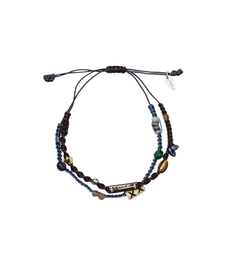 Wabisabi Knot Layered Bracelet [BLUE]