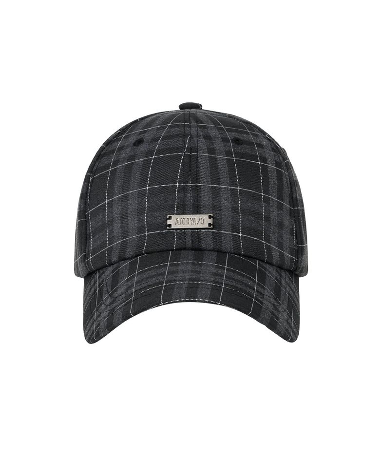 Check Baseball Cap [BLACK]
