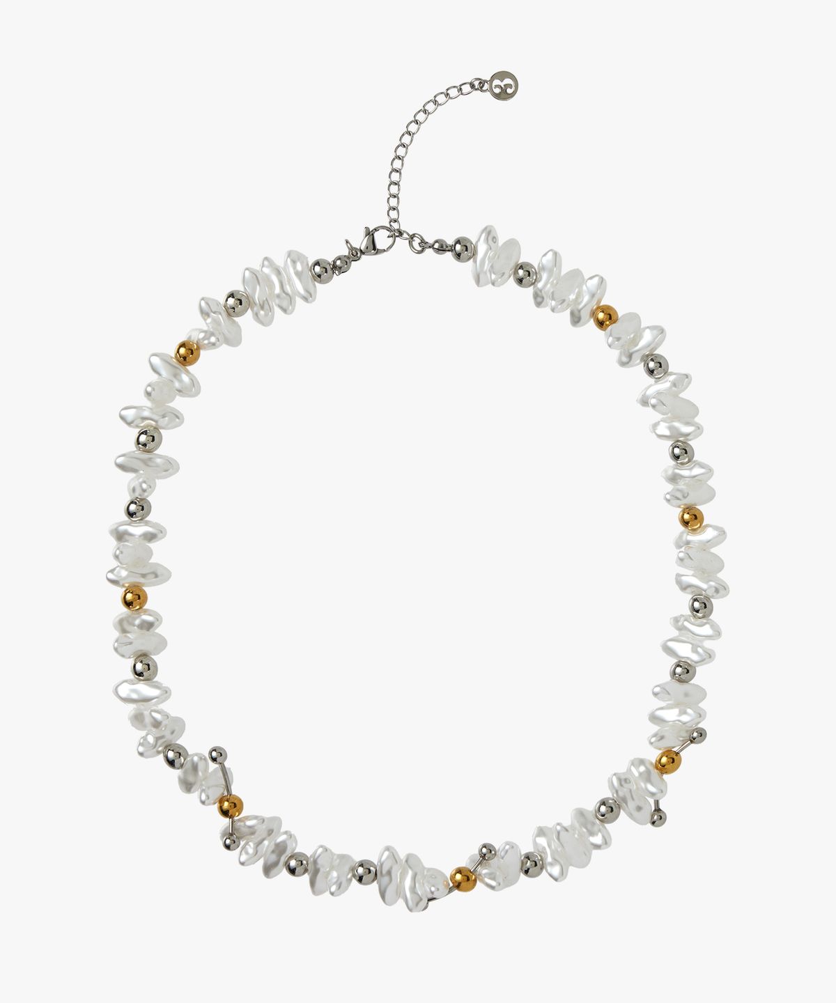 트리마치(TRIMARCH) Ripple Pearl Necklace / White