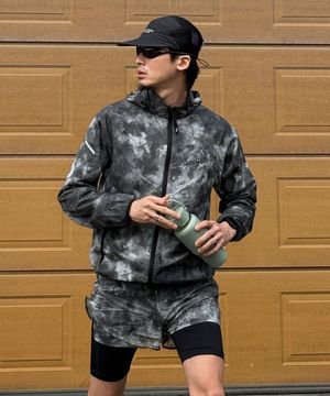 맨즈 타이다잉 경량 바람막이점퍼_BK R1JP2101