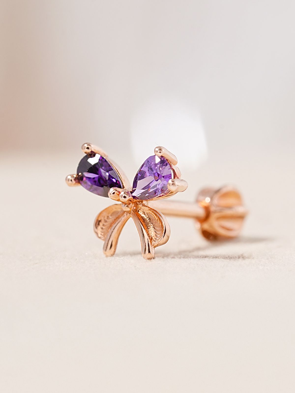 미니멀피어싱(MINIMALPIERCING) 14K 18K 문라이트 리본 피어싱