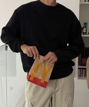 모노 핫기모 오버핏 니트맨투맨 [XL-6XL]