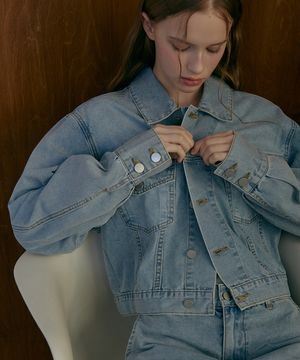 라이트웨이트 데님 자켓-라이트데님