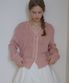 컬러라인 루즈핏 가디건-핑크