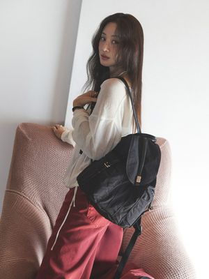 [정려원 착용] Scarabee Backpack Medium (nylon ver.) FA6SC361-FH