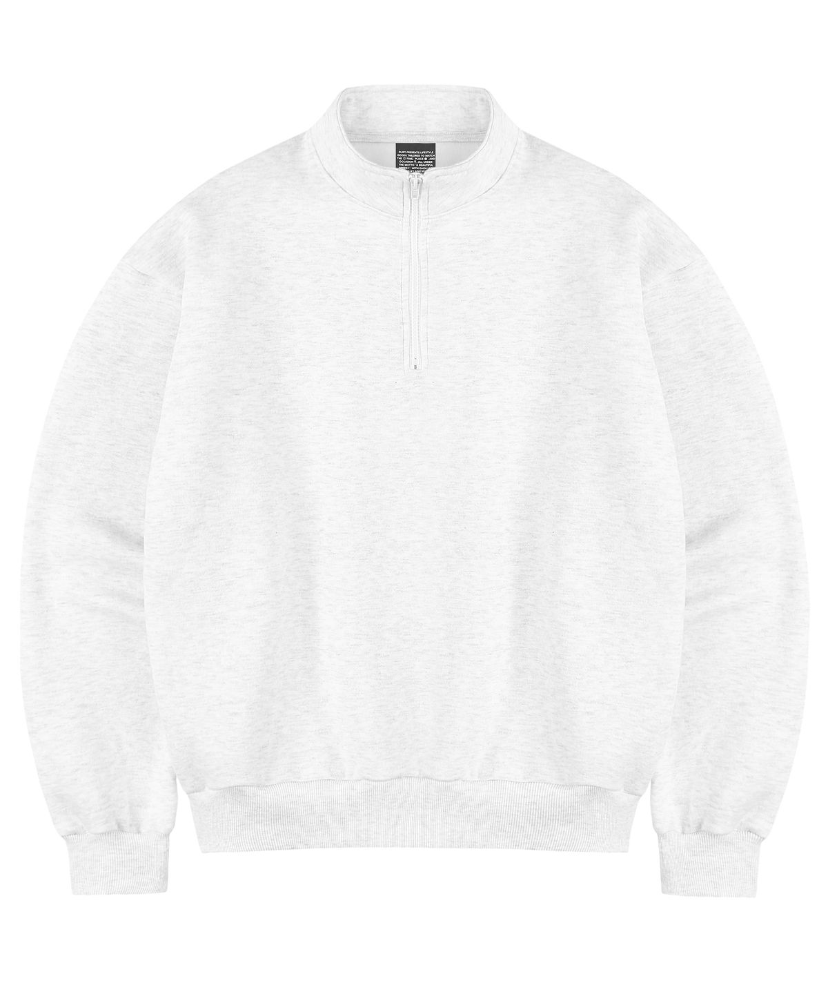 더트(DURT) DAILY HALF ZIP UP (LIGHT GREY)