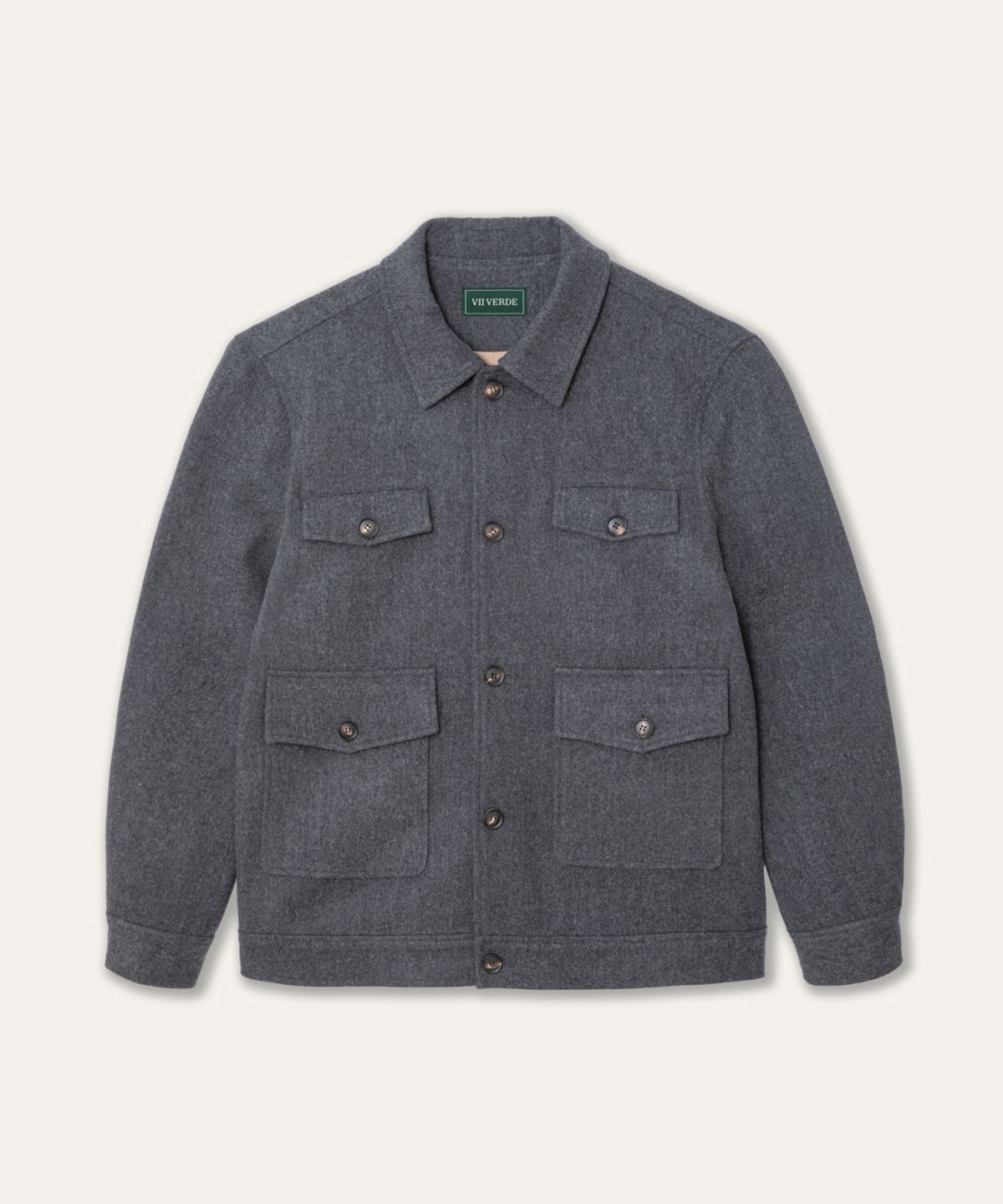 비베르데(VIIVERDE) Evening Wool Blouson Grey
