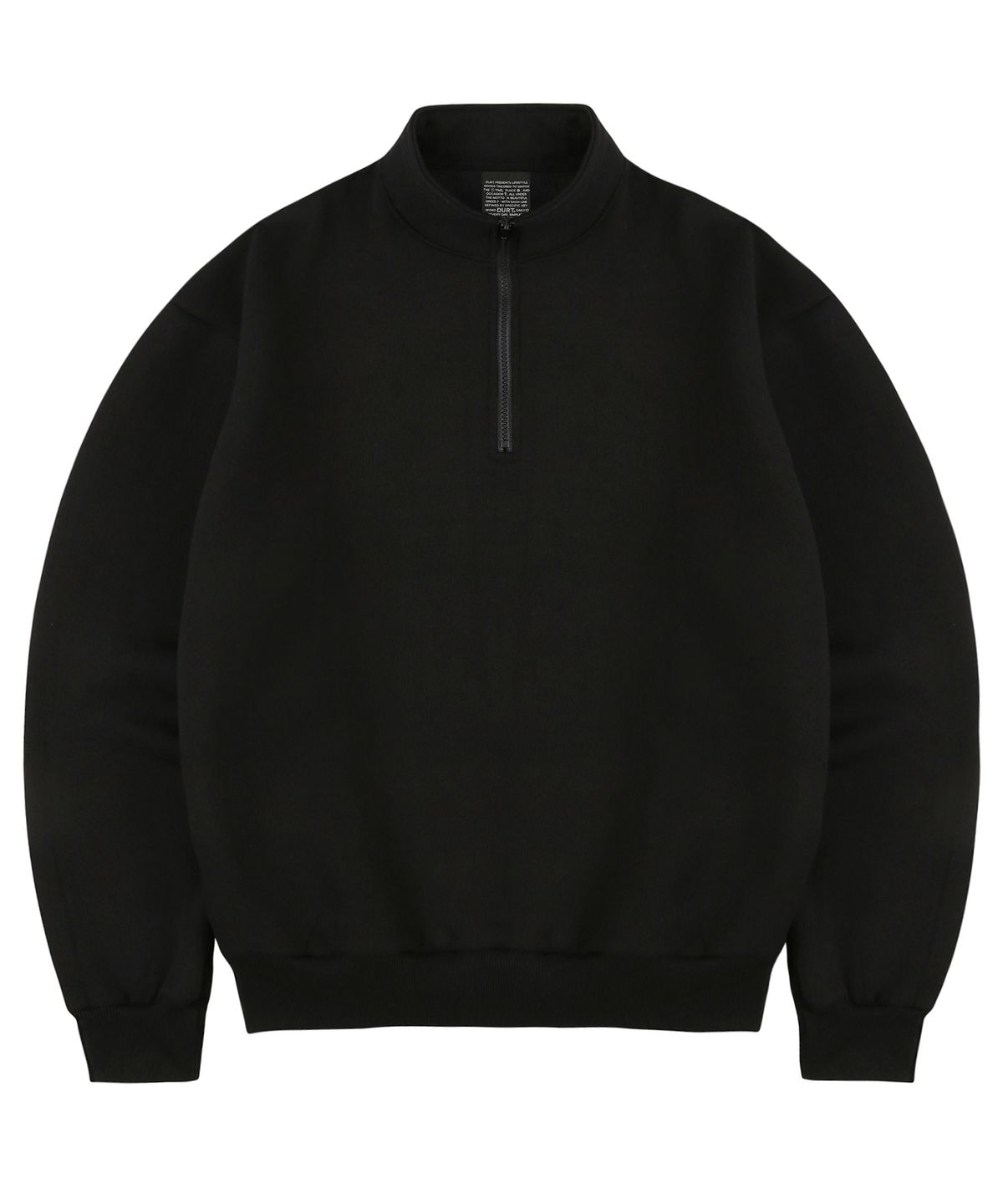 더트(DURT) DAILY HALF ZIP UP (BLACK)
