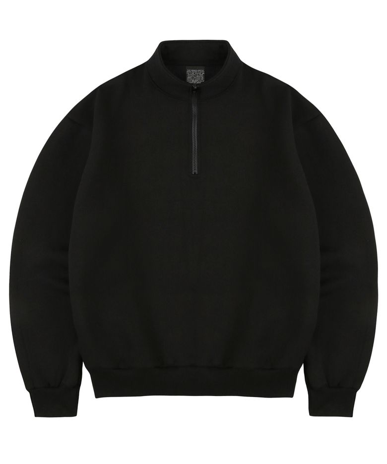 DAILY HALF ZIP UP (BLACK)