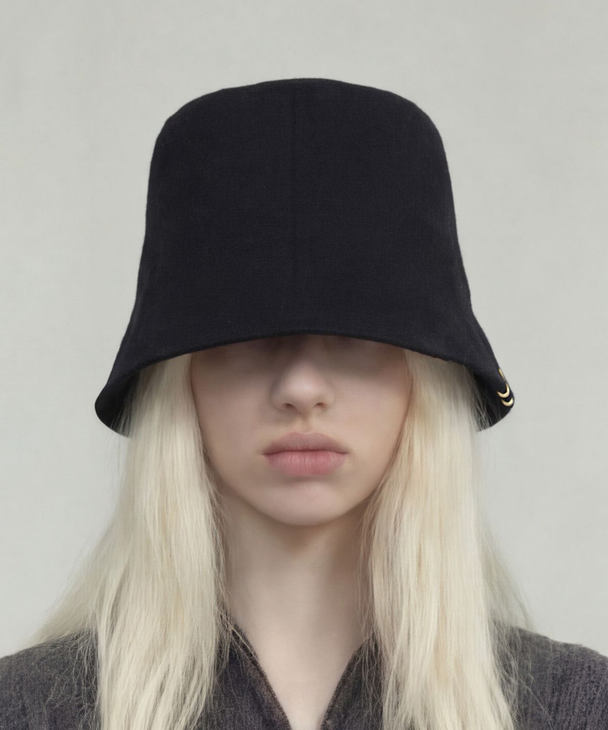 언더컨트롤 스튜디오(UNDERCONTROL STUDIO) 사계절 트윌 코튼 버킷햇 STAND BUCKET / BIO H TWILL / BLACK