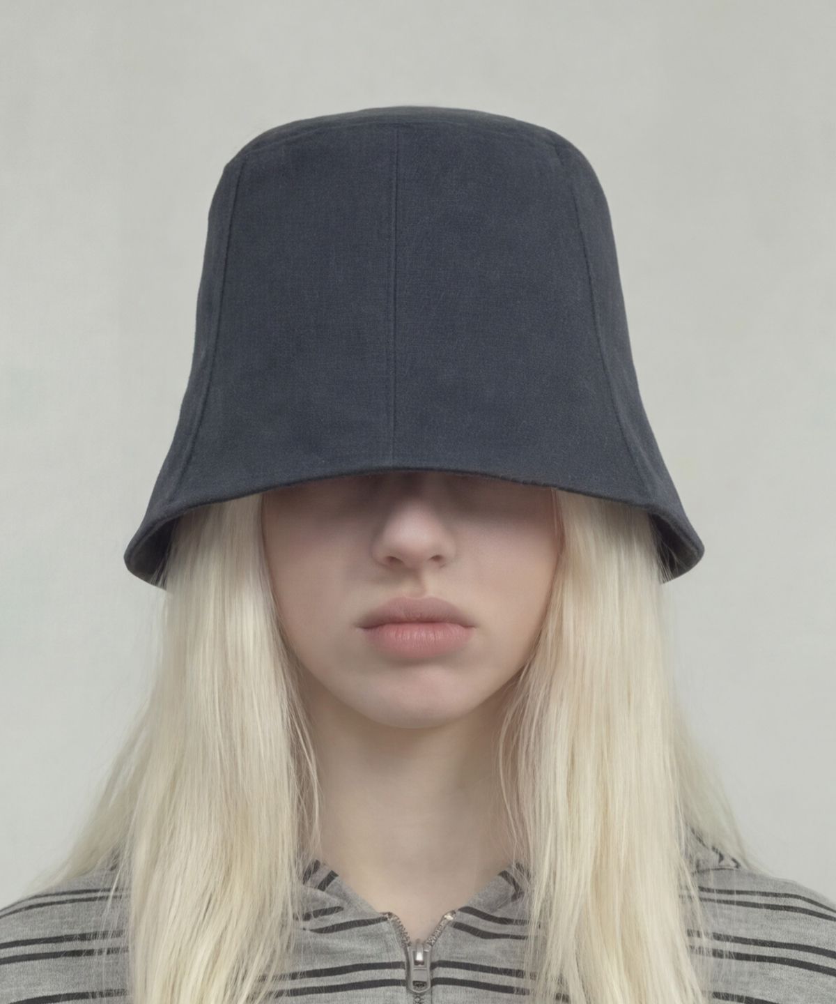 언더컨트롤 스튜디오(UNDERCONTROL STUDIO) 사계절 트윌 코튼 버킷햇 STAND BUCKET / BIO H TWILL / NAVY