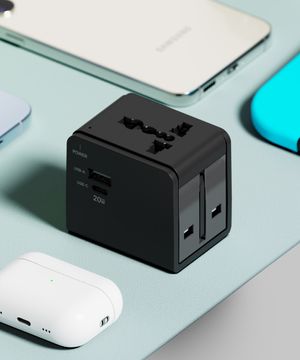 [여행 선물] 초고속 PD 20W 충전 해외 여행용 멀티 어댑터 2포트(C+A) 일본 중국 유럽
