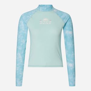 PRINTED MAGIC SUNSET 세미크롭 슬림핏 긴팔 래쉬가드 (RG21RS503TAN)