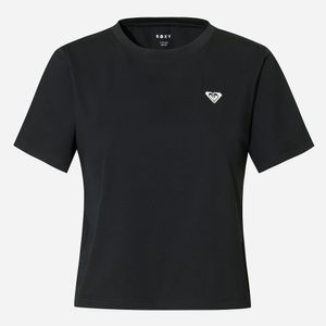 BACK SLIT 세미크롭 뒷트임 반팔 티셔츠 (RG21ST507BLA)