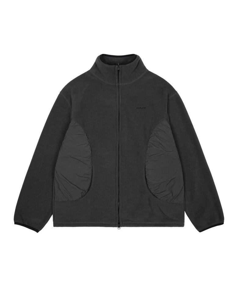 Contrast Fleece Jacket (Gray)