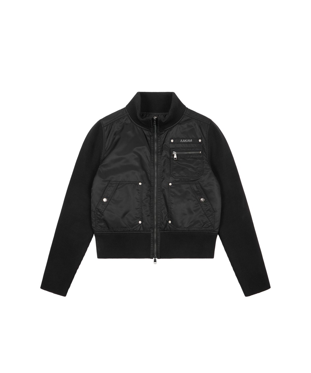 아캄(AAKAM) Knitted Nylon Jacket (Black)