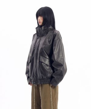 Dad Leather Jacket (Brown)