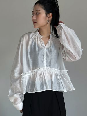 Frill Gathered Blouse (3C)