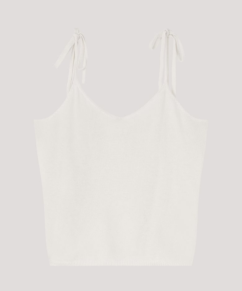 Twoway String Sleeveless Knit_Ivory