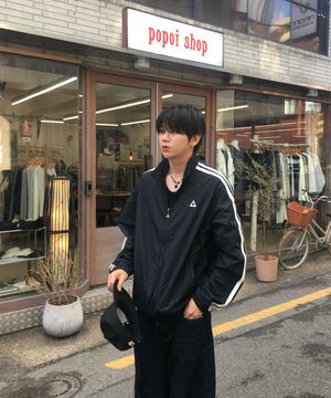 유니 선데이 루즈핏 자켓 - 블랙 QR123JJK31