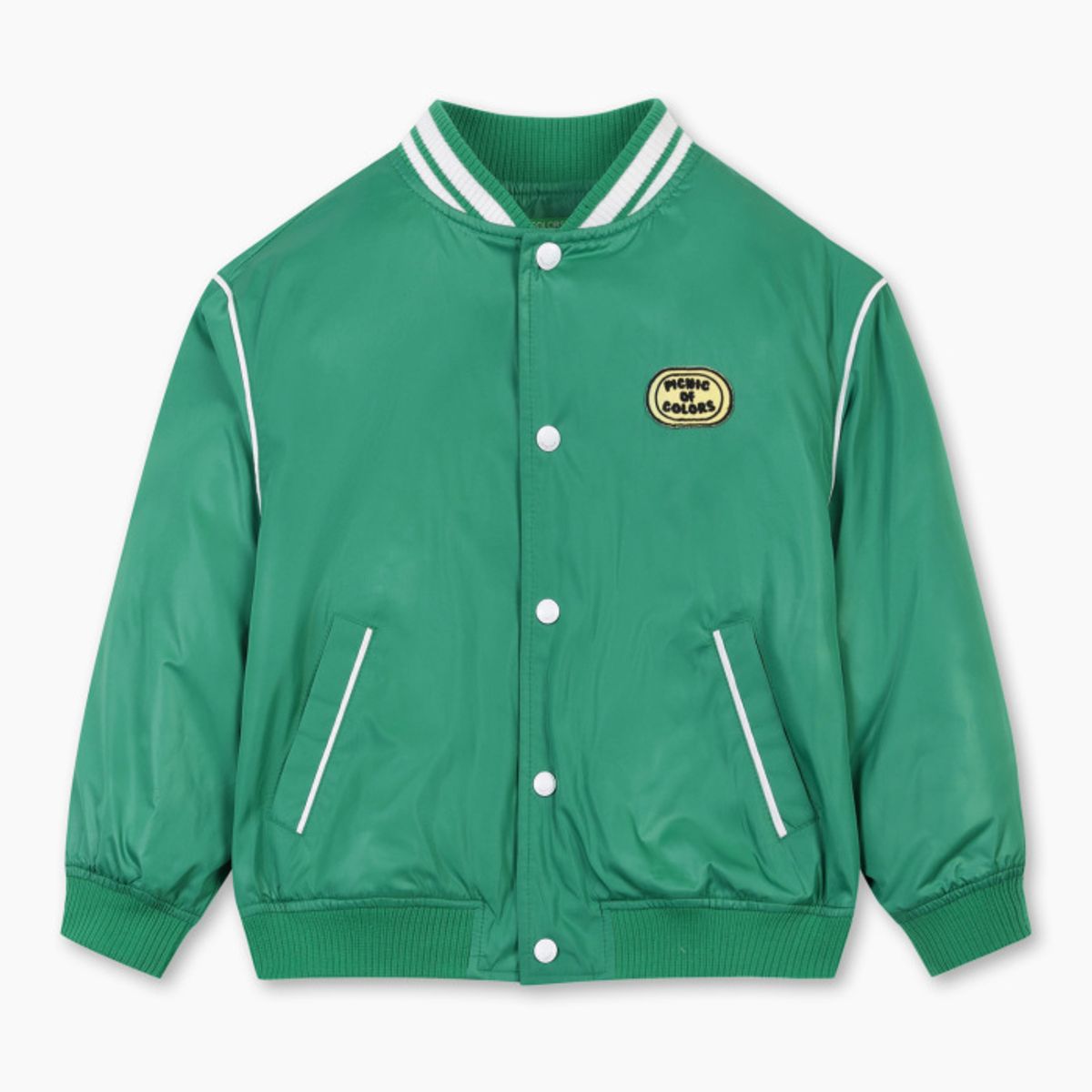 베네통키즈(BENETTONKIDS) 글로시 블루종 점퍼_QAJP02611GN