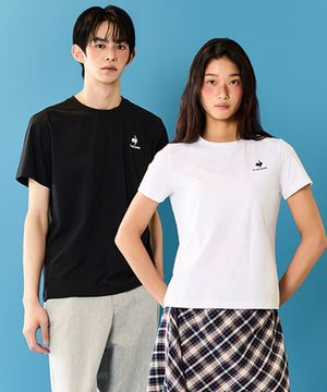 유니 르프레쉬 2pack 반팔티 - 블랙화이트 QR213JRS41