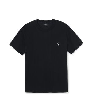 베이직 컴포터블핏 반팔 티셔츠 PHI (Black)