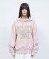 레터링 캣 포인트 그래픽 후드 PINK