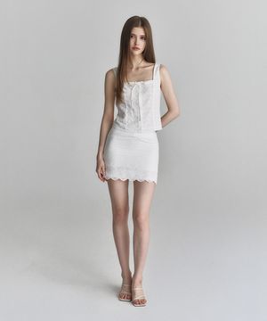 스칼렛 미니 스커트 (아이보리)